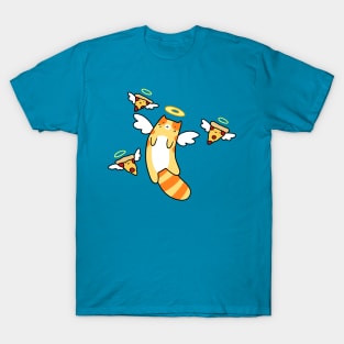 Pizza Angel Tabby Cat T-Shirt